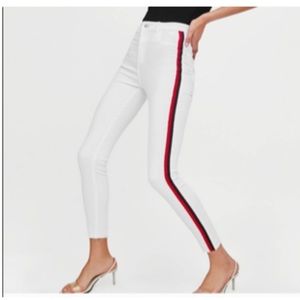 Zara trafaluc white denim jeans, Sz 36